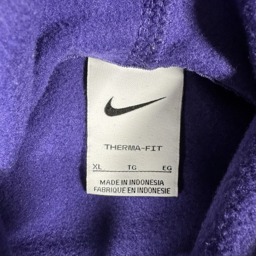 Nike Utah Jazz Therma-FIT Hoodie Men's XL Purple NBA Basketball Pullover Swoosh